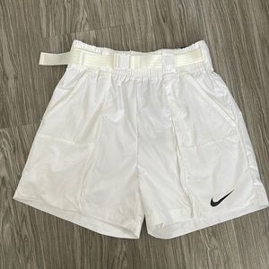 Nike white athletic DriFIT shorts